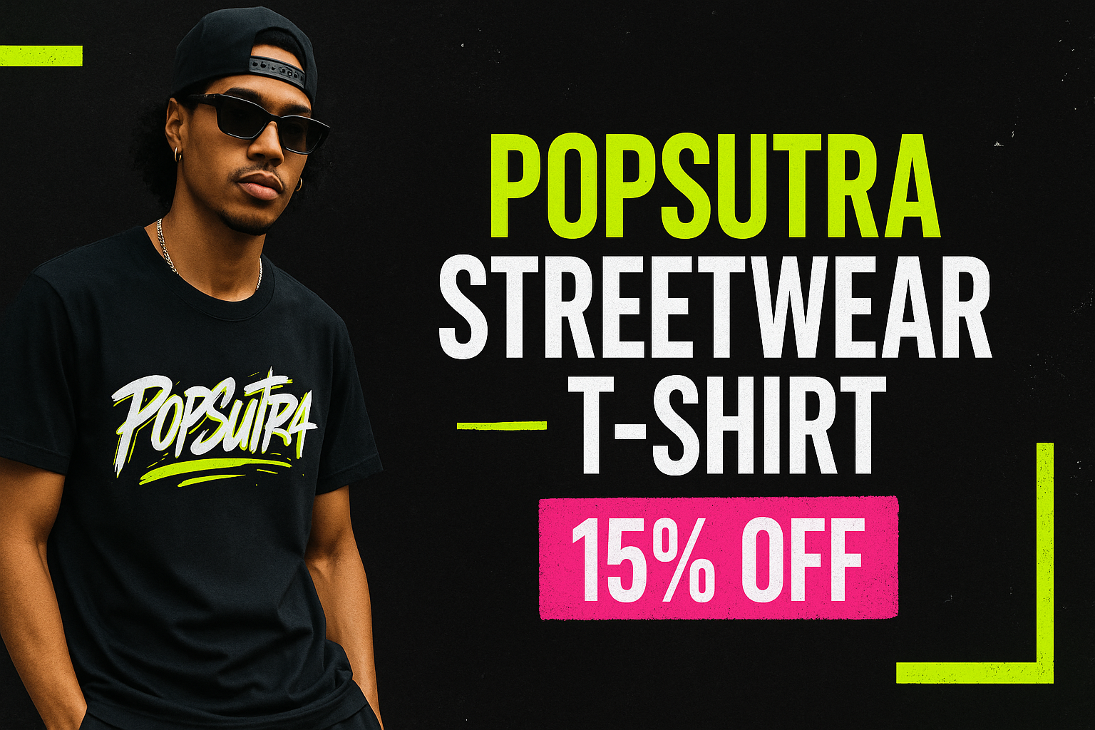 Popsutra Streetwear T-shirt promotional banner